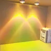 1 Stück 2 Stopplichter, Sonnenuntergangsroter Regenbogen-LED-Touch-Schranklichter, für Nachtlichter in der Küche, im Schlafzimmer, im Schrank, dekorativ, batteriebetrieben (Batterie nicht im Lieferumfang enthalten)