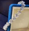 Luxurys Desingers Charm Armband Full Diamond Love Moissanite Oregelbundet armband som blinkar kvinnor Enkel hand ogräsande strandklänning CO4931138