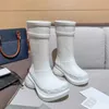 Botas de chuva de designer de moda com buracos meia botas de designer masculino com sapatos de plataforma 20221