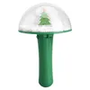 12 V Julbarn Led Handheld Light Mushroom Shape Spin Toy Gift for Kids 240102