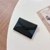 Titular de la tarjeta universal de lujo Cartera de cuero de retazos Monedero Llavero Bolsa de tarjeta de crédito Robusto Durable Elegante Negocio Portátil Múltiples ranuras Cad Monedero Titular