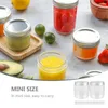 Storage Bottles Decorative Holder Aluminum Lid Mason Jars Glass Canister Food Container