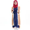 Ethnic Clothing Islamic Abaya Dresses Women Arab Ladies Caftan Kaftan Abayas Dubai Turkish Muslim Robes