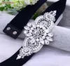 Bälten S05B Rhinestone Black Elastic Belt Women Luxury Female Dress Loose Sweatshirt Coat Daily Full Crystal Sparklybelt6284780