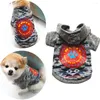Vestuário de cachorro roupas meninos inverno impressão camisa cor casaco roupas costura pet gato moletom chihuahua hoodie