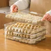 Storage Bottles Dumpling Box For Freezer Refrigerator Organizer Food Container Household Kitchen