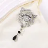 Broschen SHMIK Klassische Frauen Männer Mode Augen Anhänger Kristall Abzeichen Pins Vintage Barock Design Unisex Party Bankett Brocohes