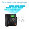 Cordless Phone Desktop Telephone Support GSM 850/900/1800/1900MHZ Dual SIM Card 2G Fixed Wireless Phone with Antenna Radio Clock 240102
