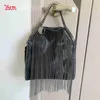 Stell Chain Tassel Bag Damen Handheld Crossbody -Geldbörse Designer -Taschen Qualität Trendy Mode Frauenhandtasche 231215