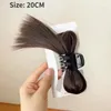 Hair Clips Women Half-tie Claw Feather Shuttlecock Head Lazy Meatball Crab Clip Wig Catch High Accessories