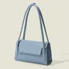 Kvällspåsar Gentle Simple Women's Bag Leather Luxury Handväskor Högkvalitativ underarm för kvinnliga damer en axel liten fyrkant