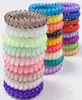 25pcs 25 colors 5 cm High Quality Telephone Wire Cord Gum Hair Tie Girls Elastic Hair Band Ring Rope Candy Color Bracelet Stretchy7966424