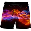 Shorts pour hommes Hawaii Beach 3D bord de mer et lever du soleil imprimé pantalons courts décontractés maillot de bain d'été hommes maillots de bain