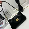 New women's bag Classic Gold Buckle retro Underarm Bag Luxury leather shoulder bag Letter logo Handbag Dimensions: 28x 15x 4cm