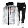 Men's Tracksuits 2024 Spring Autumn Custom Logo Casual Tracksuit Sets Hoodies Black Pants 2 Piece Suits Outfits Sportswear DIY YOU