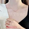 2024 new Designer Tifannissm necklace Stainless steel Hot selling accessory collarbone chain 925 silver gold plated condensed for womens ac