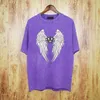 Printed Wings T-shirt Cotton Short Sleeve Hip Hop Vintage Funny Graphic Tee Short Sleeve Mens Crew Neck Tee Top Cotton Casual T Shirt S-2XL