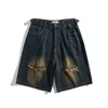 Shorts pour hommes Mode d'été Lâche Droite Cargo Street Hip Hop Mâle Trous Denim Jorts pour hommes