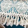 Nappe de Table en coton Crochet, industrie lourde rurale américaine, tricot en dentelle ajourée, drapeau thé, couverture de meuble TV