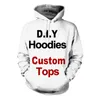 DIY 3D Printed Hoodie Men Women Fashion Casual Tops Customize Streetwear Hoodies Personality Custom Products Pullovers 240102