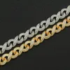 12mm Diamond Cuban Bracelets Hip Hop Ice Out VVS Moissanite Diamond For Rapper Cuban Link Chains Fashion Jewelry Bracelets