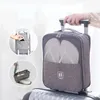 1PC Gray black cyan portable travel shoe bag waterproof storage fashion luggage 240102