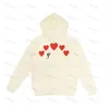 Sweat à capuche pour hommes Sweatshirts Femmes Zipper Loose Coat Play Sweatshirt Commes Cardigan Des Small Red Heart Jacket Garcons Standard et Fleece Casual Jumpers Cardigan c9