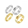Cluster ringen roestvrijstalen draai sieraden voor vrouwen goudkleur merk ontwerp luxe kwaliteit strass Regestones h Fashion Classic