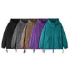 Men's Jackets Autumn Jacket Hooded Loose Solid Coat Charge Waterproof Large Simple Fashion Outer