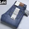 Jeans de créateur Leevesi 2023 nouveaux jeans rétro tendance pour hommes pantalons droits slim slim Bullet force all match pantalons