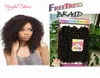 Cheveux de vague profonde crochet tresses 10 pouces crépus bouclés 3pcslot extensions de cheveux de trame ombre brun profond bouclés bohème crochet tresses cheveux1510573