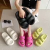 Dress Shoes Summer 7cm Thick Sole Two Belt Women's Slippers Soft Elevated Anti Slip Outdoor Beach Indoor Platform