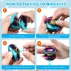 Magic Yoyo ALUMINUM Alloy Professional Trick Yoyos For Kids With Bearing Strings And Glove Beginner Advanced 240102