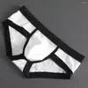 Mutande BuLifting Slip sexy da uomo Bikini Mutandine con custodia grande Intimo rigonfio a vita bassa Lingerie corta Mutande elastiche traspiranti