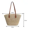 Evening Bags 2024 Women's Leisure Large Capacity Shopping Handbag Designer Willow Weaving Bag Summer Beach Straw Travel Basket