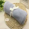 Blankets Baby Blanket Cotton Crochet 75 100CM Born Candy Color Casual Sleeping Bed Supplies Hole Wrap Stroller Toddler Bedding