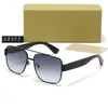 Designer zonnebril voor mannen Vrouwen vintage met metalen frame mode letters met originele doos zomer rijden vakantie b22377