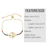 Bracelets de charme Flola multicolore corde rouge ronde maman pour femmes CZ cubique zircon bracelet bracelet bijoux à la mode cadeaux de fête des mères brtc23