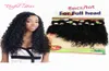 Braziliaans haar diepe golf krullend menselijk vlechten hair extensions 220g weeft sluiting Maleisisch haar menselijke bundels kinky krullend afrikaans9216164