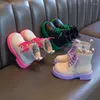 Stivali per bambini 2024 Autunno Moda per ragazze Singolo per bambini grandi Scarpe alla caviglia Botas Botines Zapatos
