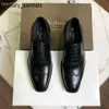 Berluti Hommes Chaussures En Cuir Formel Berlut Nouveaux Hommes Venezia Calf À Lacets Oxford Fait Main Coloré Affaires Rj