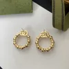 Designerörhängen 18K Gold Classic Women's Pearl Earrings Jewelry Hoop Earring Engagement Present