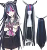 100 см аниме Danganronpa Mioda Ibuki фиолетовые смешанные длинные прямые парики для вечеринки, косплей Wigs1773334