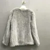 Jackor Ny Real Mink Fur Coat Women's Longsleeve Top Fashion AllMatch Mink Knit Jacket Mink Sticked Fur Coat