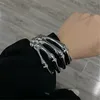 Bangle Dark Wind Mostrar pulseira ajustável e design feminino crânio fantasma garra roupas manga aros anéis de braço presente na moda