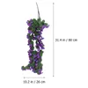 Decorative Flowers 4 Petals Japanese-style Artificial Hanging Baskets Outdoor Fake Plants Vines