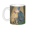 Canecas Gustav Klimt Flor Jardim Pintura Personalizada Caneca de Café Cerâmica Presente Criativo Trabalho Ao Ar Livre Copos de Acampamento