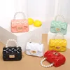 2021 Kids New Pearl PVC Portable Mini Candy Color Small Jelly Bag Fashion Casual Small Change Bag1846476