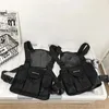 Waist Bags Functional Tactical Chest Rig Trend Pack For Woman Fashion Hip Hop Vest Streetwear Unisex Black Bag