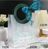 PVC Transparent Gift Bag with Handle Clear Tote PP Frosted Plastic Shopping Tote Bag Clothing Drinks Packageing